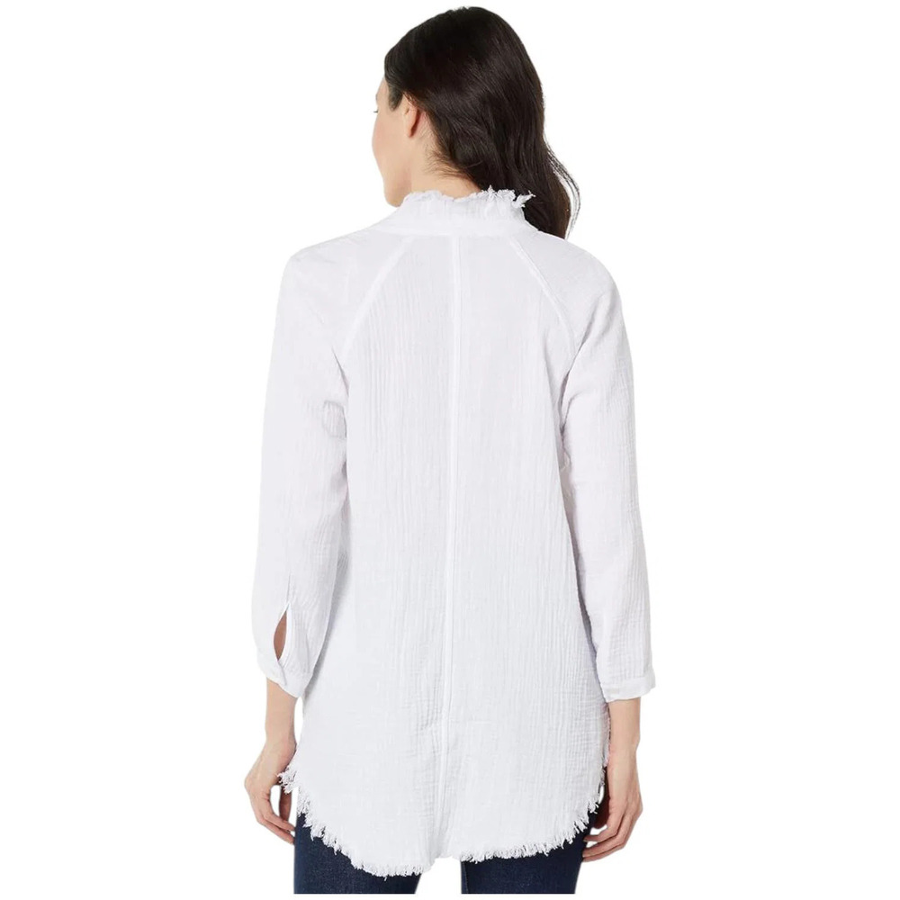 Vince Camuto Women's Raglan 3/4 Sleeve Ultra White - Regular - Picture 2 of 2